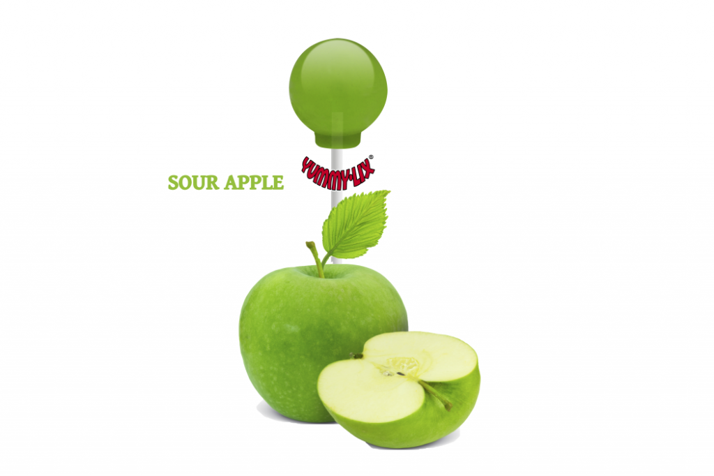 Yummy Lix Sour Apple Gourmet Lollipop