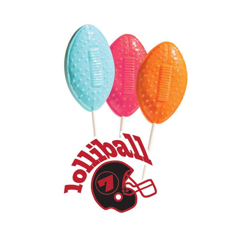 Football Shaped Lollipops