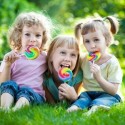 kids enjoying lollipops