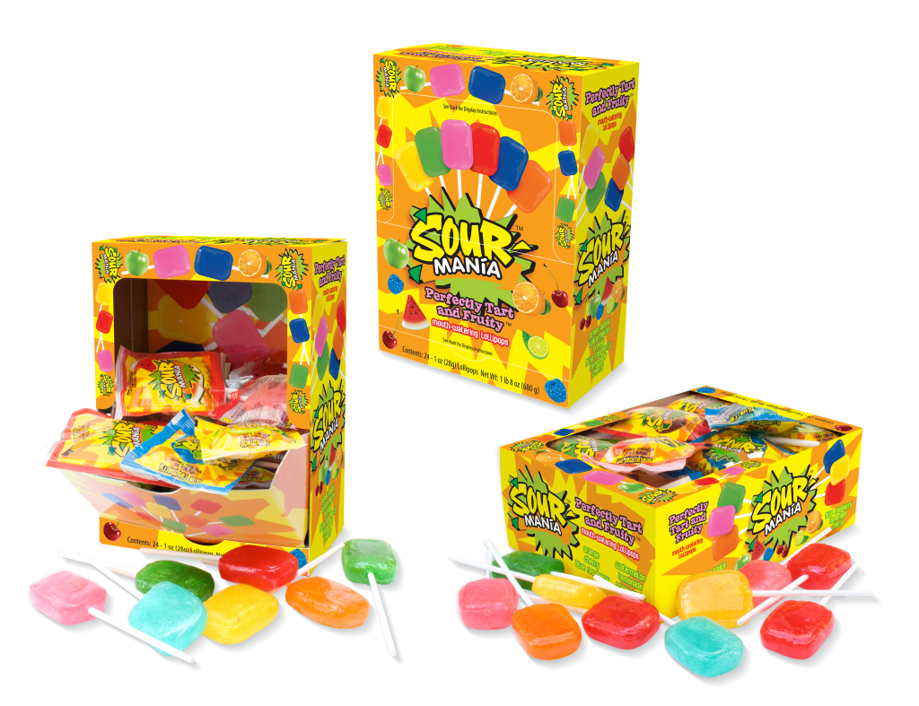 Sour Mania Lollipops 24ct