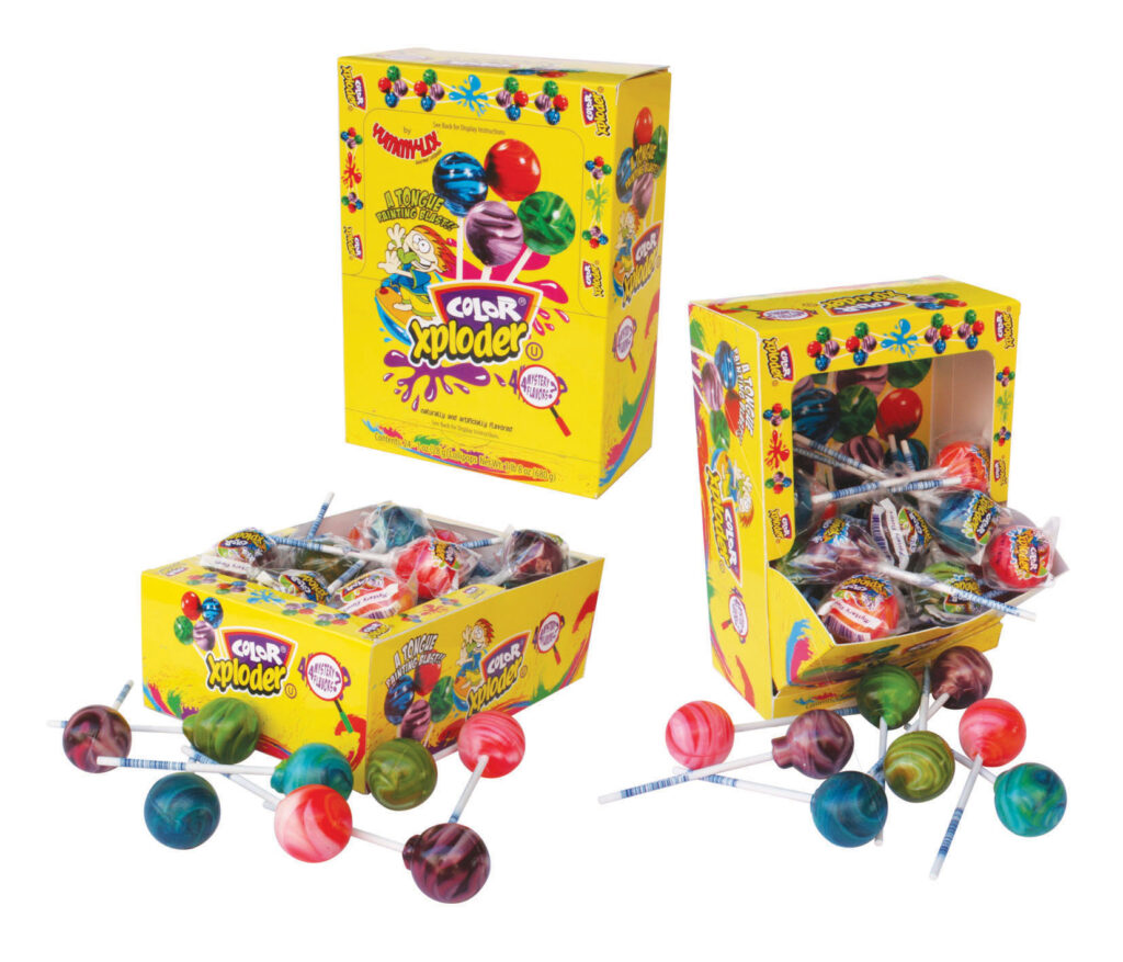 Color Xploder lollipops24ct » Yummy Lix Gourmet Lollipops