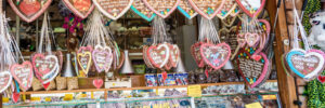 Gingerbread Hearts at German Christmas Market
